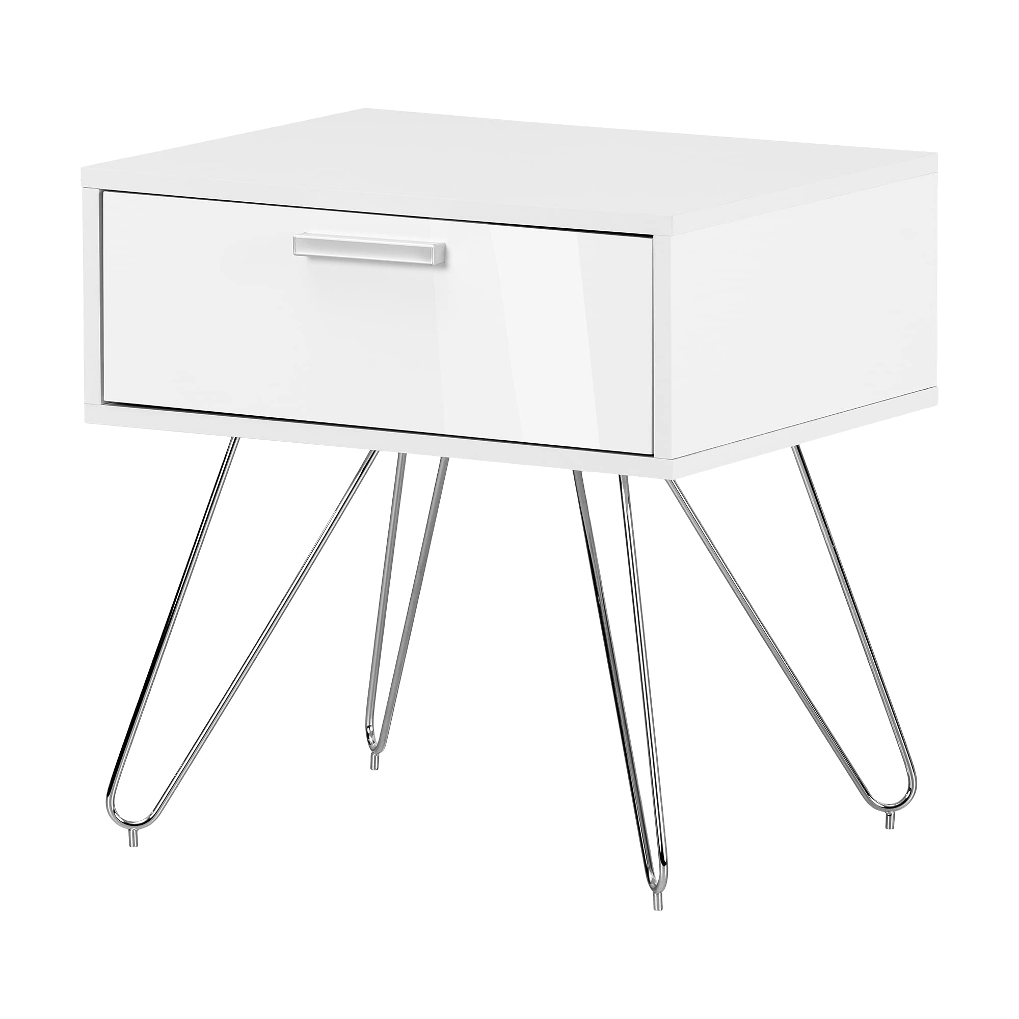 South Shore Slendel Nightstand, Pure White